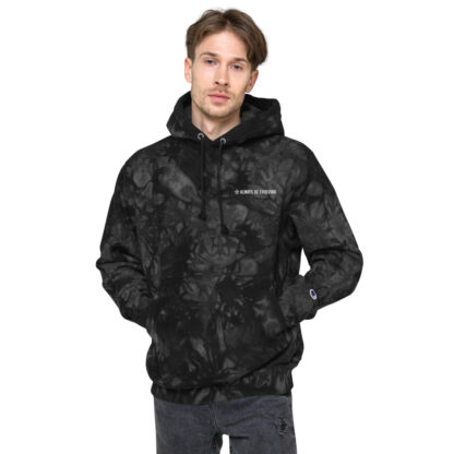 Always Be Evolving Unisex Champion tie-dye hoodie - Image 3