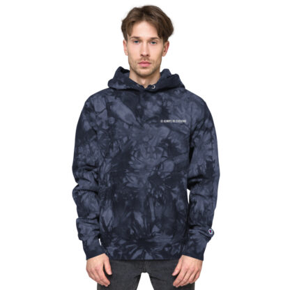 Always Be Evolving Unisex Champion tie-dye hoodie - Image 7