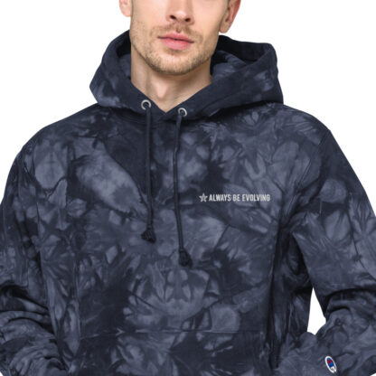 Always Be Evolving Unisex Champion tie-dye hoodie - Image 9