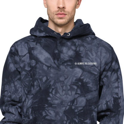 Always Be Evolving Unisex Champion tie-dye hoodie - Image 6