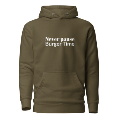 Never Pause Burger Time! Unisex Hoodie - Image 11