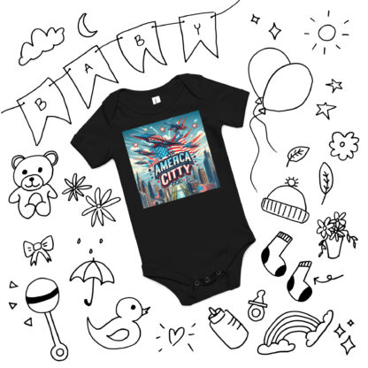 America City 1 Baby short sleeve one piece - Image 4